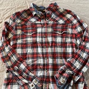JACHS Girlfriend plaid shirt
